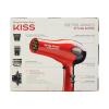 KISS 1875 Watt Pro Tourmaline Ceramic Hair Dryer, Styling Edition, 3 Heat Settings, 2 Speed Settings, Cool Shot Button, 7 Blow Dryer Accessories Included, 2-Year Warranty – Red(8 Piece Set (Pack of 2))