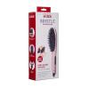 KISS Bristle Hair Straightener Heat Brush, Digital Temperature Control Up to 410°F, 90-Minute Auto Shutoff, Cool-Tip Ionic Bristles, Lightweight Handle, 360° Swivel Cord, Pink, 1.25 lbs