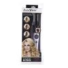 KISS Instawave Deluxe Automatic Rotating Curling Iron, Self-Spinning, Ceramic Ionic Technology, Tangle Prevention, 2-Way Rotation, Dual Heat Settings up to 420°F, 1” Curling Wand, Black & White(1 Count (Pack of 1))