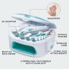 KISS Professional, Electric Nail Drill/Electric Nail File & Nail Dryer System, Includes 12 attachments, cuticle pusher, A/C adapter, storage case(White)