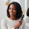 KISS Professional Pressing Comb with Polished Gold Smoothing Comb, Safety Stand, Digital LED Temperature Display, & Tangle Free 360° Swivel Cord(Medium)