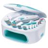 imageKISS Professional Electric Nail DrillElectric Nail File ampamp Nail Dryer System Includes 12 attachments cuticle pusher AC adapter storage caseWhite