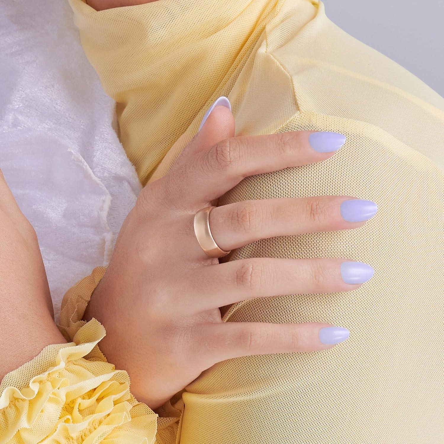 imageKISS Gel Fantasy Press On Nails Nail glue included After Last Night Light Pink Short Size Squoval Shape Includes 28 Nails 2g glue 1 Manicure Stick 1 Mini FileDay1