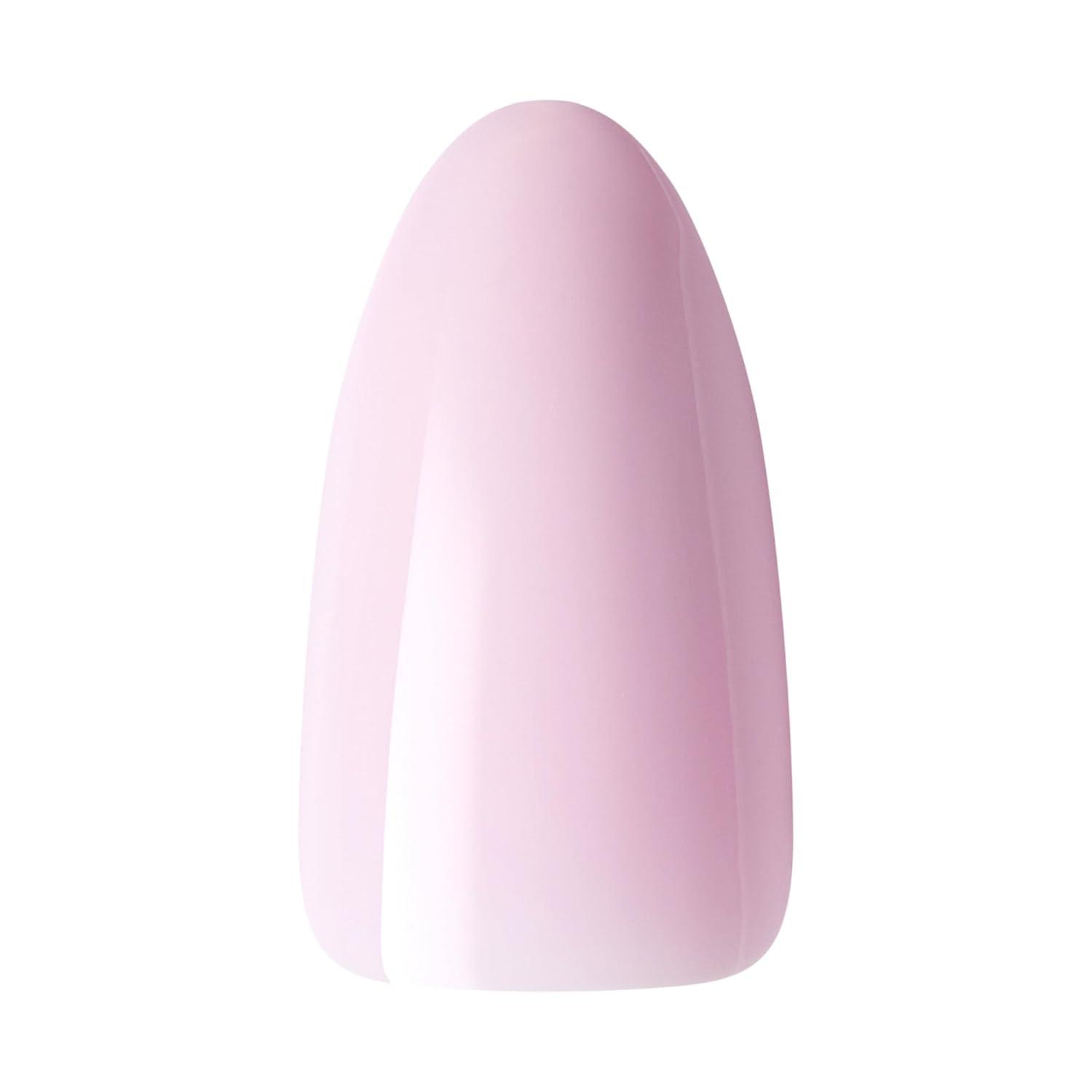 imageKISS Gel Fantasy Press On Nails Nail glue included No Regrets Light Pink Medium Size Almond Shape Includes 28 Nails 2g Glue 1 Manicure Stick 1 Mini fileNo Regrets