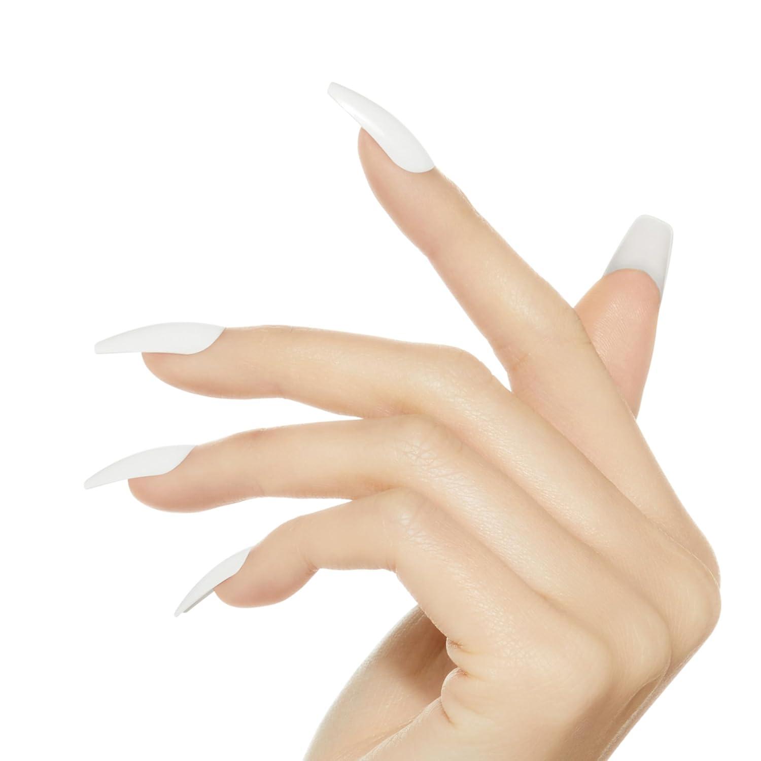 imageKISS Gel Fantasy Press On Nails Nail glue included No Regrets Light Pink Medium Size Almond Shape Includes 28 Nails 2g Glue 1 Manicure Stick 1 Mini fileTrue Color