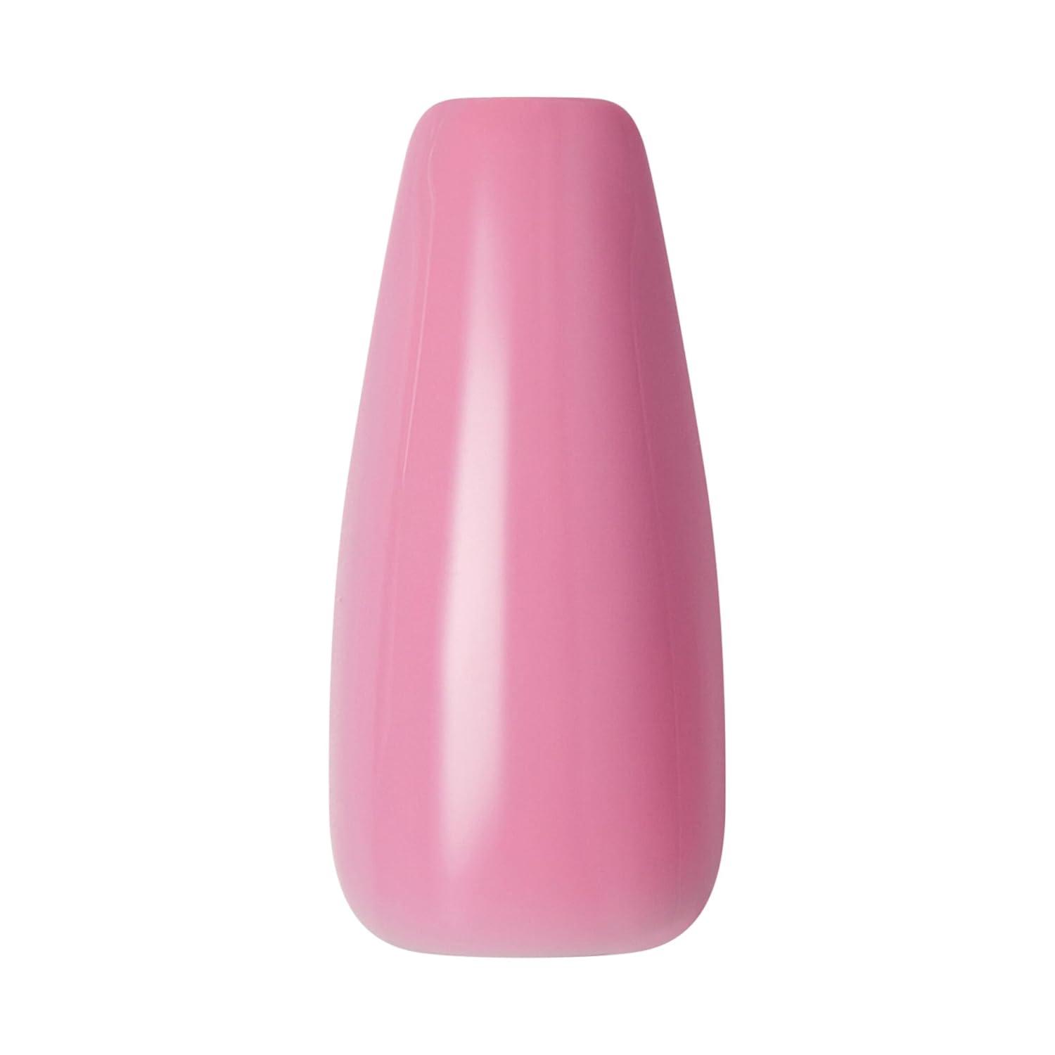 imageKISS Gel Fantasy Press On Nails Nail glue included No Regrets Light Pink Medium Size Almond Shape Includes 28 Nails 2g Glue 1 Manicure Stick 1 Mini fileCountless Times