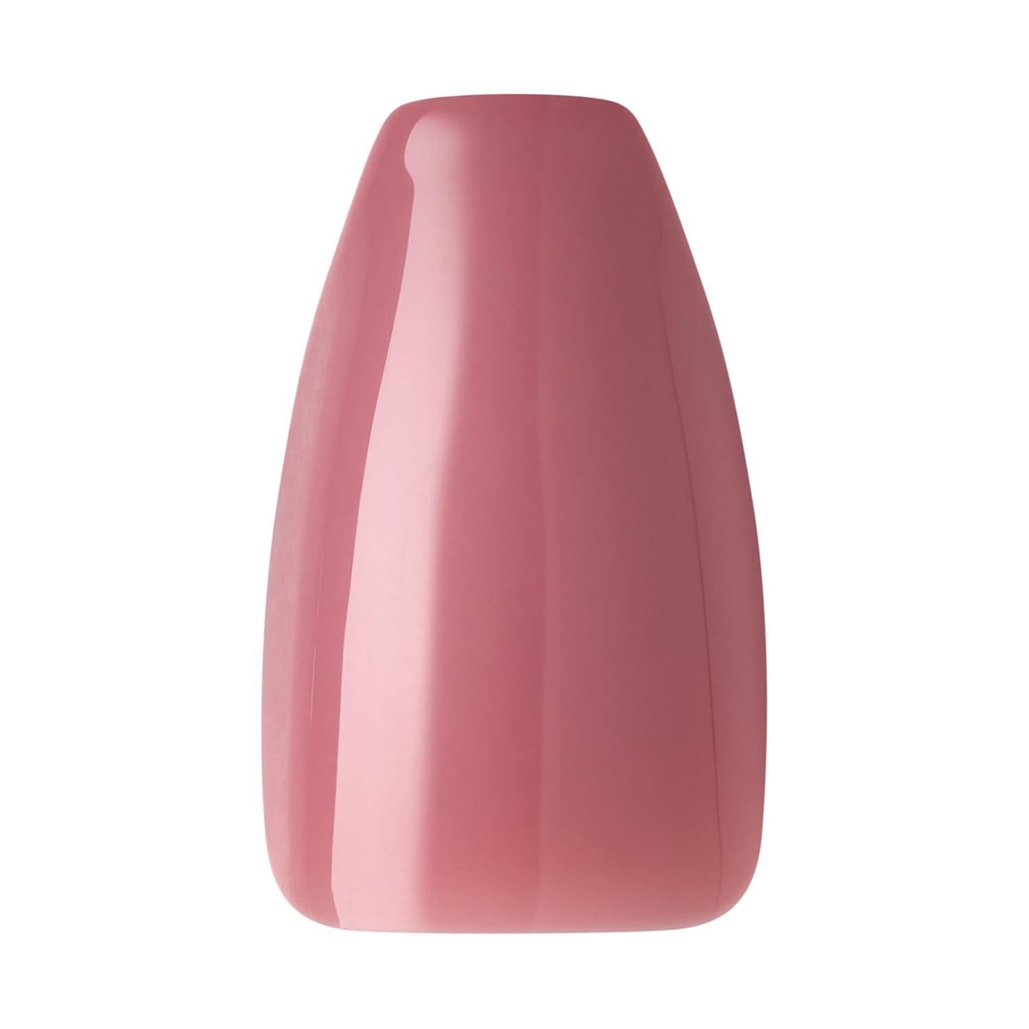 imageKISS Gel Fantasy Press On Nails Nail glue included No Regrets Light Pink Medium Size Almond Shape Includes 28 Nails 2g Glue 1 Manicure Stick 1 Mini fileLetter To Ur EX