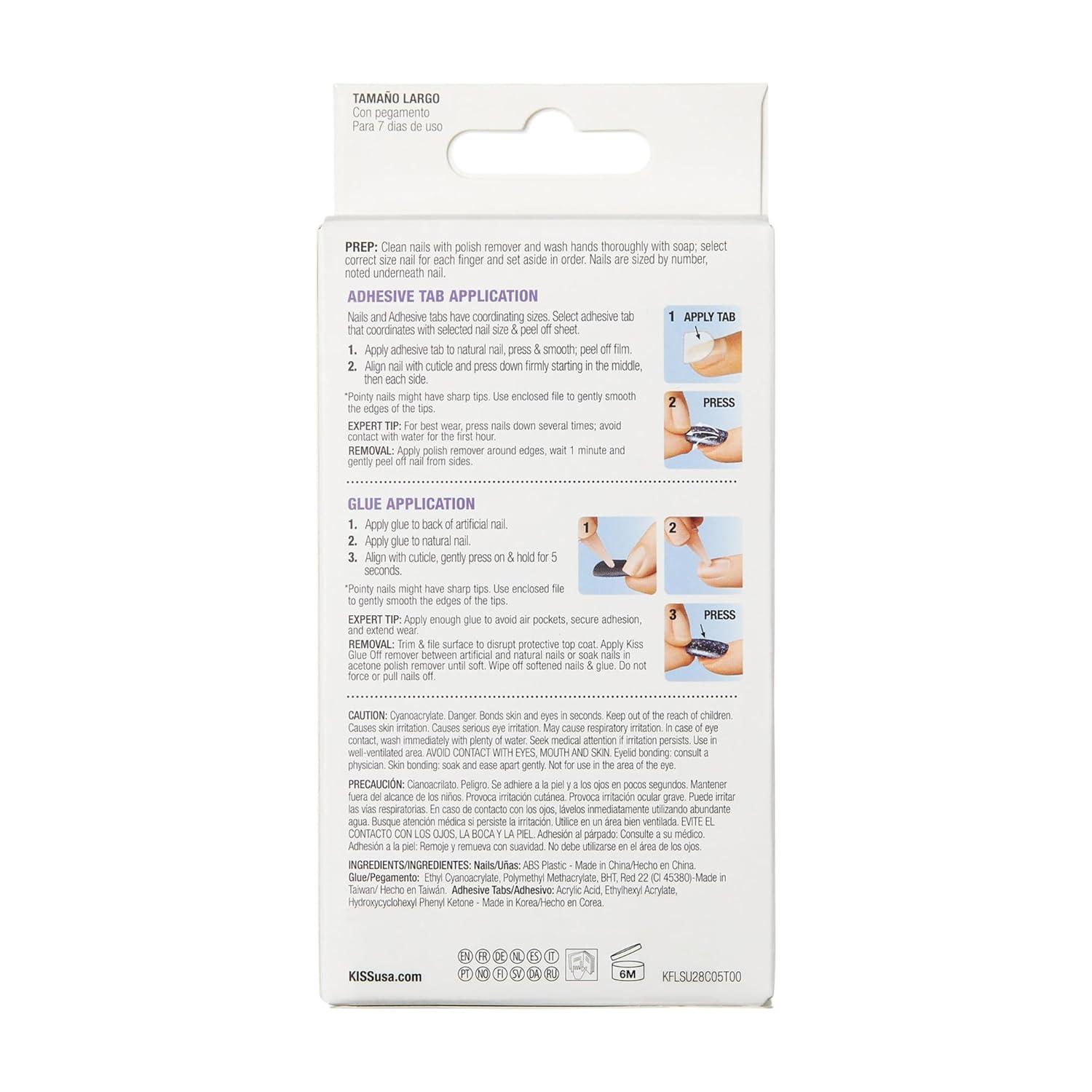 imageKISS Gel Fantasy Press On Nails Nail glue included No Regrets Light Pink Medium Size Almond Shape Includes 28 Nails 2g Glue 1 Manicure Stick 1 Mini file4 the Cause
