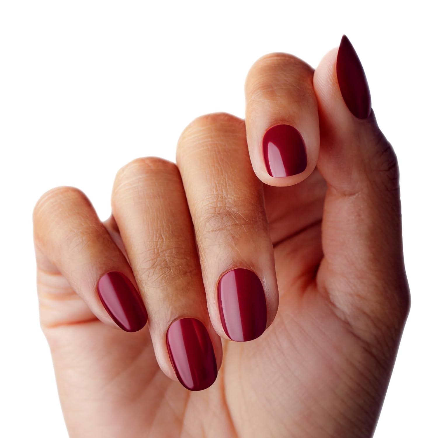 imageKISS Gel Fantasy PressOn Nails Nail glue included Pure Love Light Pink Short Size Almond Shape Includes 28 Nails 2G Glue 1 Manicure Stick 1 Mini FileOne Call