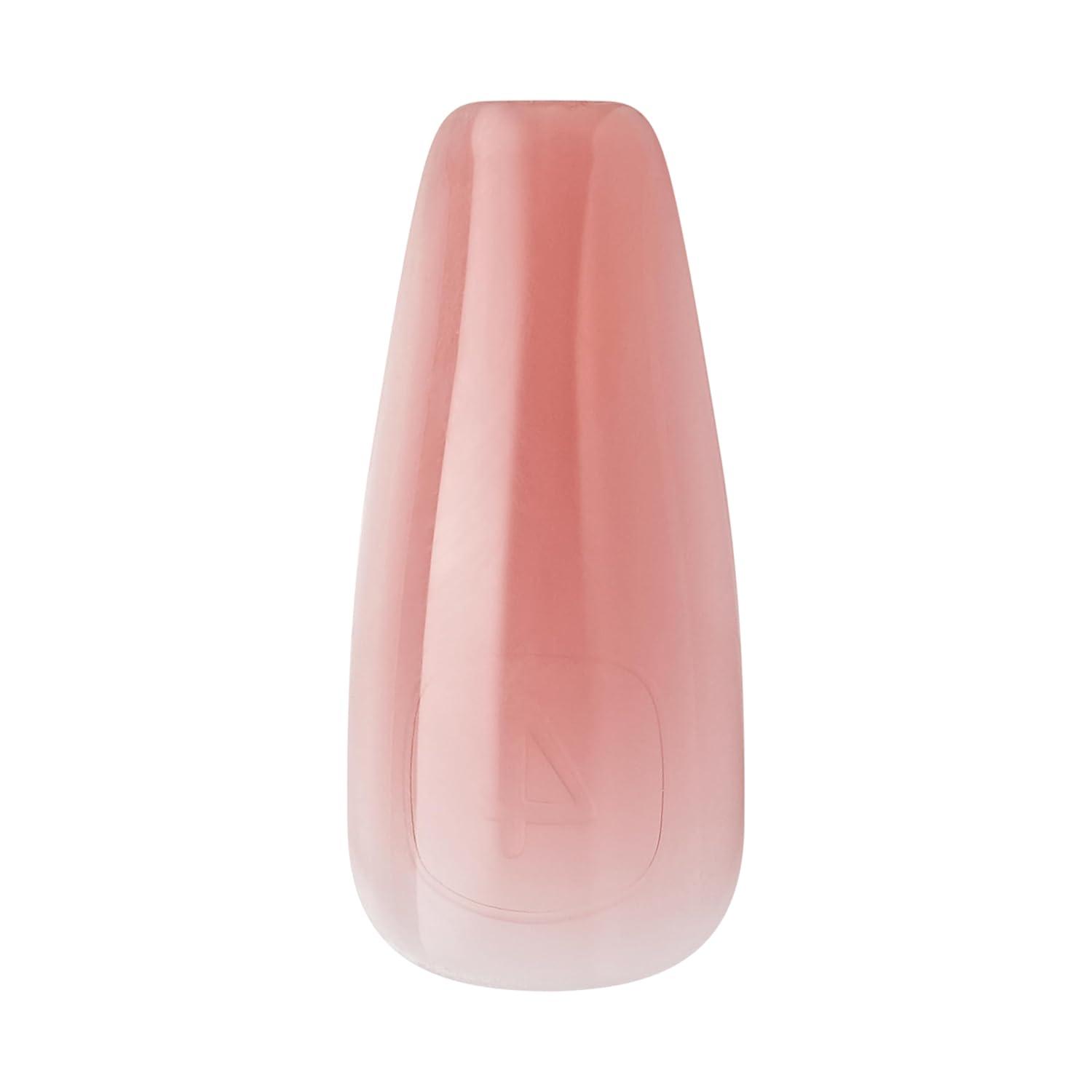 imageKISS Salon Xtend PressOn Nails Nail glue included Keep It Light White Short Size Oval Shape Includes 30 Nails 5Ml Led Soft Gel Adhesive 1 Manicure Stick 1 New Mini File New Prep PadFlowers