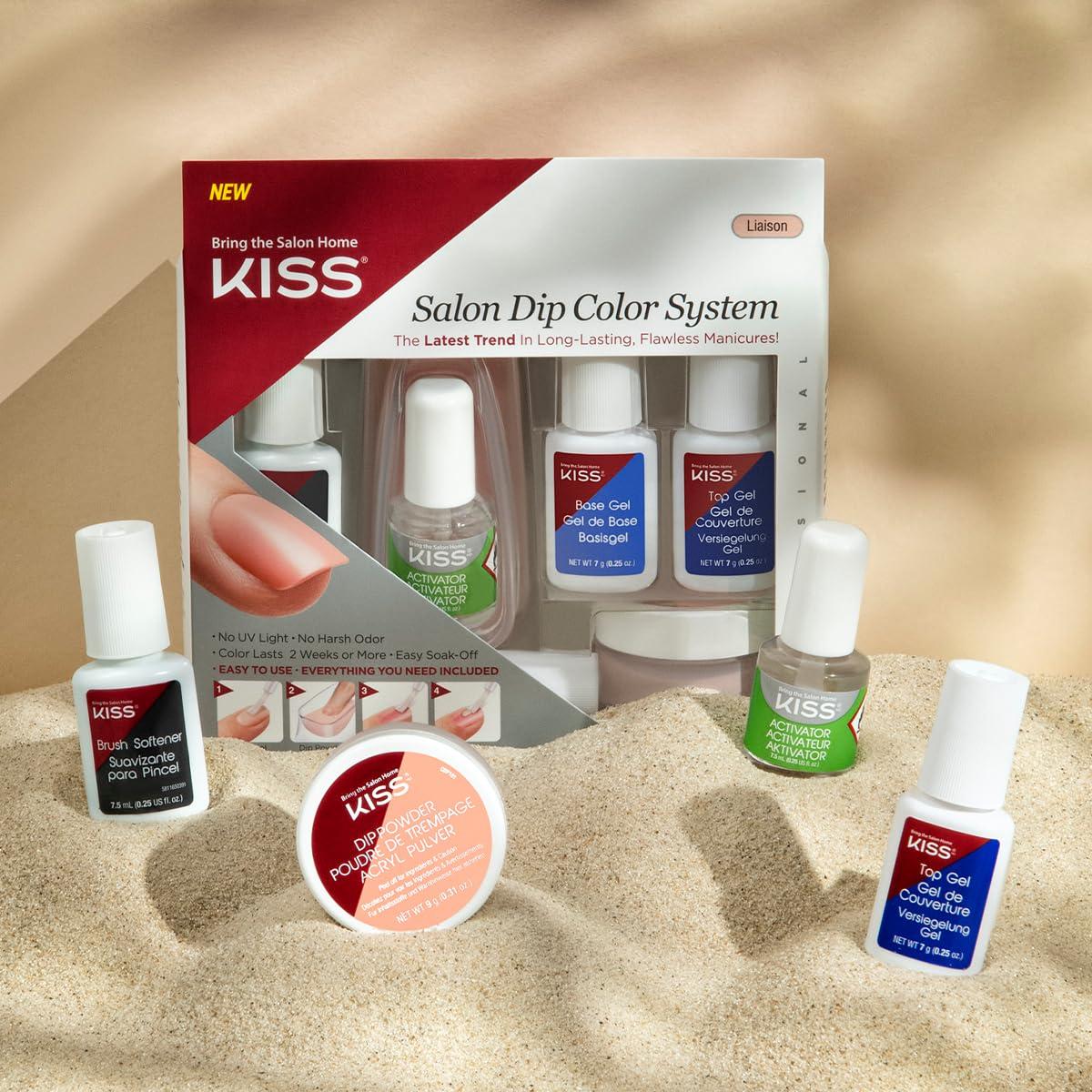 imageKiss Salon Dip Prof Dipping System Acrylic Strength 40 TipDip Powder Nail Kit