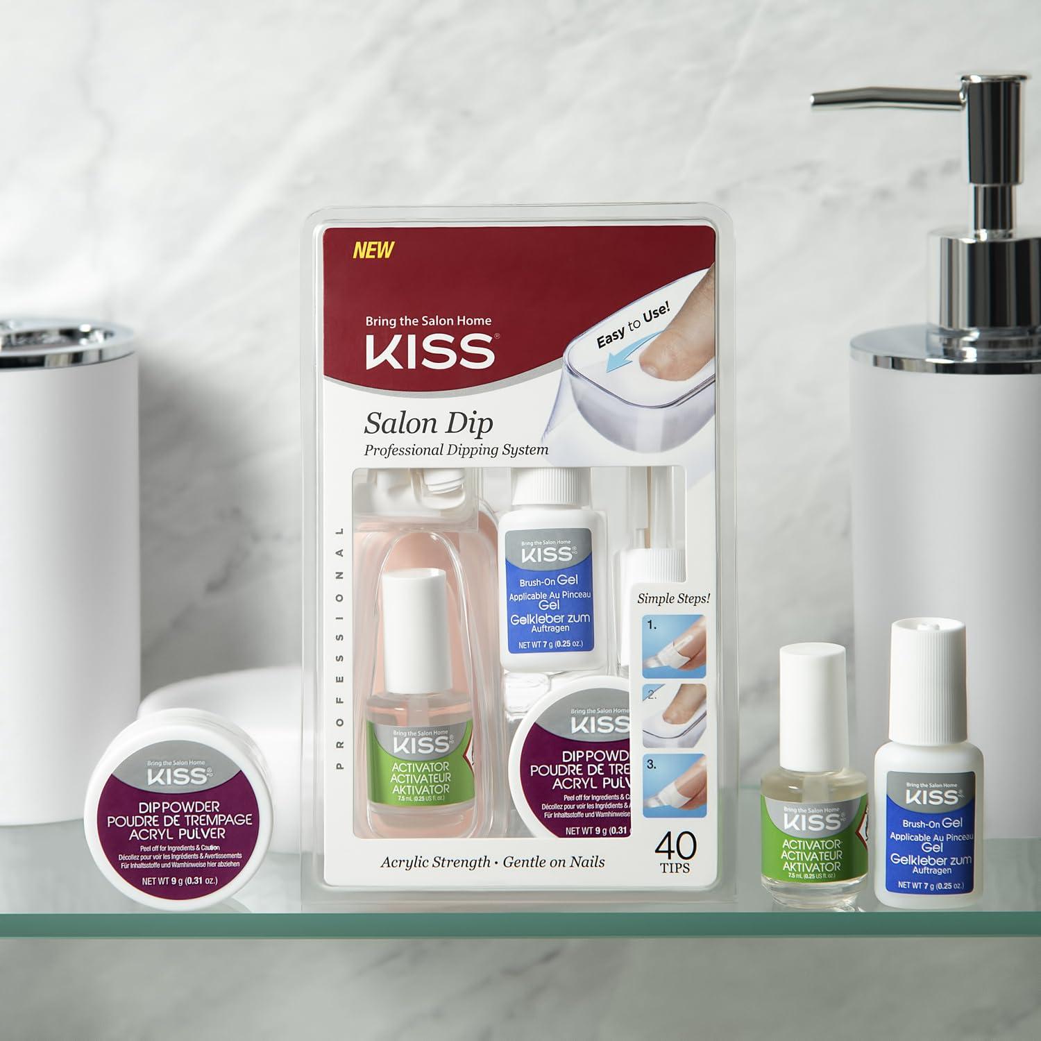 imageKiss Salon Dip Prof Dipping System Acrylic Strength 40 TipSalon Dip