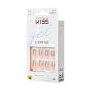 KISS Gel Fantasy, Press On Nails, Nail glue included, ‘After Last Night’, Light Pink, Short Size, Squoval Shape, Includes 28 Nails, 2g glue, 1 Manicure Stick, 1 Mini File(I Feel You)