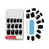KISS Gel Fantasy, Press On Nails, Nail glue included, ‘After Last Night’, Light Pink, Short Size, Squoval Shape, Includes 28 Nails, 2g glue, 1 Manicure Stick, 1 Mini File(Aim High)