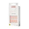 KISS Gel Fantasy, Press On Nails, Nail glue included, ‘After Last Night’, Light Pink, Short Size, Squoval Shape, Includes 28 Nails, 2g glue, 1 Manicure Stick, 1 Mini File(Midnight Snacks)