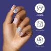 KISS Gel Fantasy, Press On Nails, Nail glue included, ‘Chameleon’, Blue, Medium Size, Coffin Shape, Includes 28 Nails, 2g glue, 1 Manicure Stick, 1 Mini File(Chameleon)