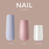 KISS Gel Fantasy, Press On Nails, Nail glue included, ‘No Regrets’, Light Pink, Medium Size, Almond Shape, Includes 28 Nails, 2g Glue, 1 Manicure Stick, 1 Mini file(No Regrets)