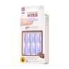 KISS Gel Fantasy, Press On Nails, Nail glue included, ‘No Regrets’, Light Pink, Medium Size, Almond Shape, Includes 28 Nails, 2g Glue, 1 Manicure Stick, 1 Mini file(Night After)