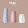 KISS Gel Fantasy, Press On Nails, Nail glue included, ‘No Regrets’, Light Pink, Medium Size, Almond Shape, Includes 28 Nails, 2g Glue, 1 Manicure Stick, 1 Mini file(True Color)