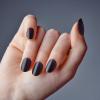 KISS Gel Fantasy, Press-On Nails, Nail glue included, ‘Jelly Queen’, Black, Short Size, Oval Shape, Includes 28 Nails, 2g glue, 1 Manicure Stick, 1 Mini File(Black)