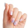 KISS Salon X-tend, Press-On Nails, Nail glue included, ‘Keep It’, Light White, Short Size, Oval Shape, Includes 30 Nails, 5Ml Led Soft Gel Adhesive, 1 Manicure Stick, 1 New Mini File, New Prep Pad(Changed)
