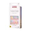 KISS Voguish Fantasy, Press On Nails, Nail glue included, ‘éclatant’, Pink, Medium Size, Almond Shape, Includes 28 Nails, 2g glue, 1 Manicure Stick, 1 Mini File(Disco Ball)