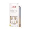 KISS Voguish Fantasy, Press On Nails, Nail glue included, ‘éclatant’, Pink, Medium Size, Almond Shape, Includes 28 Nails, 2g glue, 1 Manicure Stick, 1 Mini File(Glam and Glow)
