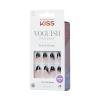 KISS Voguish Fantasy, Press On Nails, Nail glue included, ‘éclatant’, Pink, Medium Size, Almond Shape, Includes 28 Nails, 2g glue, 1 Manicure Stick, 1 Mini File(Magnifique)