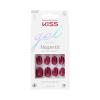 KISS Gel Fantasy, Press On Nails, Nail glue included, ‘Dial Me’, Gray, Short Size, Oval Shape, Includes 28 Nails, 2g glue, 1 Manicure Stick, 1 Mini File(Set Us Free)