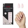 KISS Salon X-tend, Press-On Nails, Nail glue included, ‘Keep It’, Light White, Short Size, Oval Shape, Includes 30 Nails, 5Ml Led Soft Gel Adhesive, 1 Manicure Stick, 1 New Mini File, New Prep Pad(Gloria)