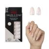 imageKISS Salon Xtend PressOn Nails Nail glue included Red Flags Light Pink Medium Size Almond Shape Includes 30 Nails 5Ml Led Soft Gel Adhesive 1 Manicure Stick 1 New Mini File New Prep PadLight Pink