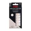 KISS Salon X-tend, Press-On Nails, Nail glue included, ‘Red Flags’, Light Pink, Medium Size, Almond Shape, Includes 30 Nails, 5Ml Led Soft Gel Adhesive, 1 Manicure Stick, 1 New Mini File, New Prep Pad(Light White)