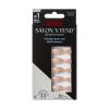KISS Salon X-tend, Press-On Nails, Nail glue included, ‘Red Flags’, Light Pink, Medium Size, Almond Shape, Includes 30 Nails, 5Ml Led Soft Gel Adhesive, 1 Manicure Stick, 1 New Mini File, New Prep Pad(Light Silver)