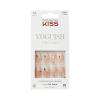 KISS Voguish Fantasy, Press On Nails, Nail glue included, ‘éclatant’, Pink, Medium Size, Almond Shape, Includes 28 Nails, 2g glue, 1 Manicure Stick, 1 Mini File(4 Wheel Drive)