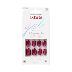 KISS Gel Fantasy, Press On Nails, Nail glue included, ‘Dial Me’, Gray, Short Size, Oval Shape, Includes 28 Nails, 2g glue, 1 Manicure Stick, 1 Mini File(Set Us Free)