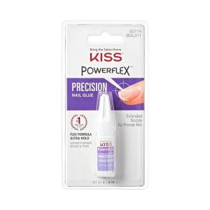 KISS Powerflex Precision Nail Glue, Instant Drying Nail Adhesive Bonds In Seconds, Ultra Hold Flex Formula, Point Tip Nozzle For Perfect Application of Artificial Nails & Natural Nail Repair, 0.10 Oz.(0.10 Oz (Pack of 1))