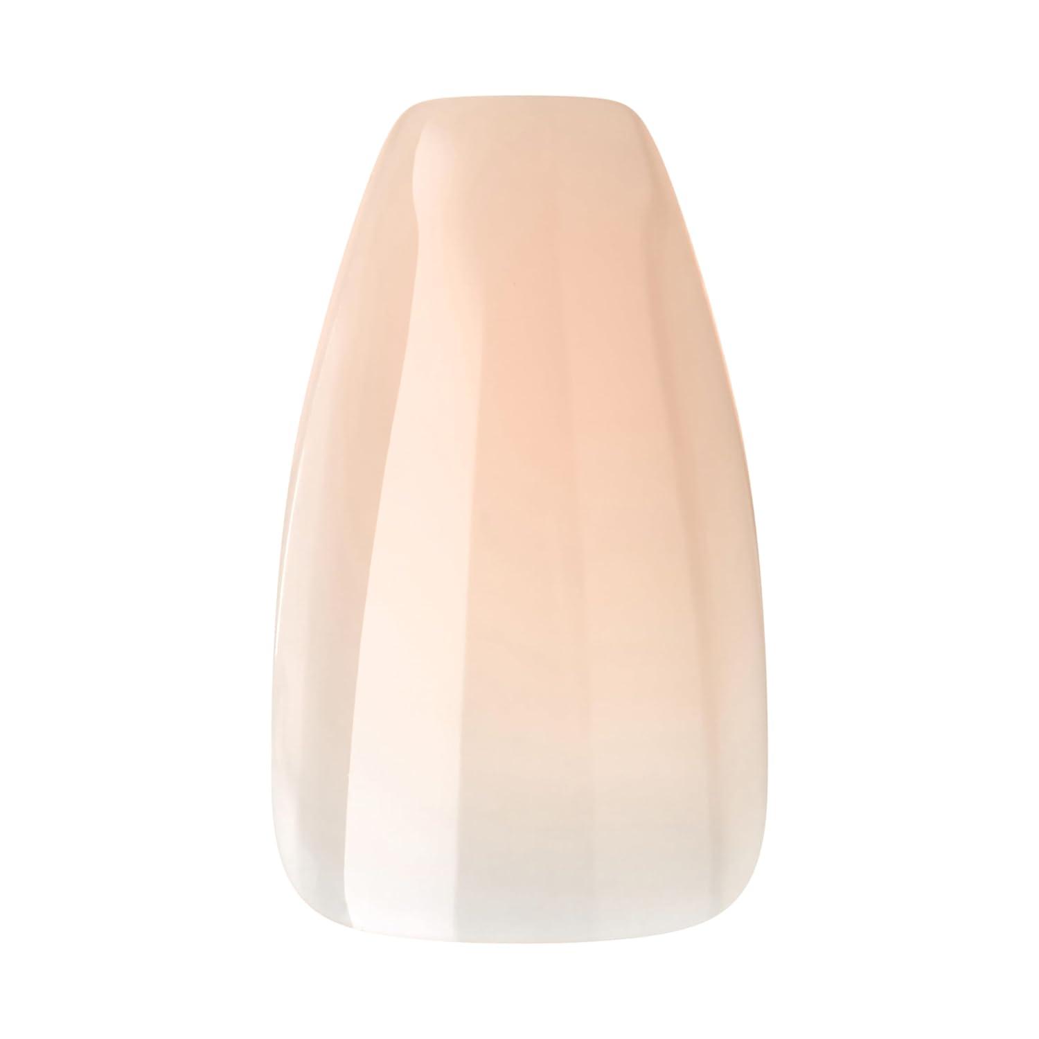 imageKISS Bare but Better Press On Nails Glossy Pink Short Length Square Shape 28 Fake Nails Pink Gel Nail Glue Net Wt 2g 007 Oz Mini Nail File ampamp Manicure StickEmbrace It