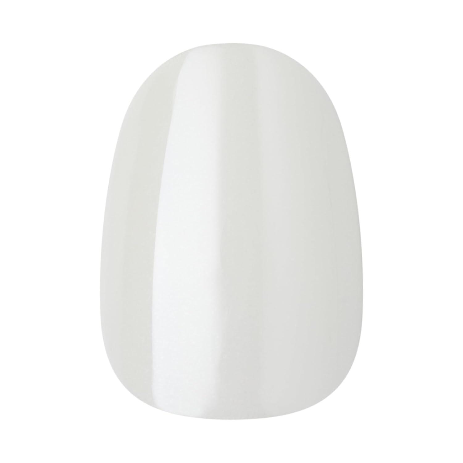 imageKISS Gel Fantasy Press On Nails Nail glue included Dancin Offwhite Short Size Oval Shape Includes 28 Nails 2g glue 1 Manicure Stick 1 Mini File31 Piece Set