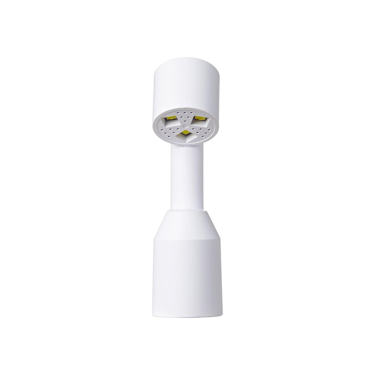 imageKISS Salon Xtend LED Gel Nail Kit Perk Beige Medium Coffin 30 Press On Nails LED Soft Gel Adhesive 5 ml 016 US fl oz LED Lamp USB Cable Prep Pad Manicure Stick ampamp Mini Nail Filetend LED Lamp