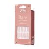 KISS Bare but Better Press On Nails, Glossy Pink, Short Length, Square Shape, 28 Fake Nails, Pink Gel Nail Glue Net Wt. 2g (0.07 Oz.), Mini Nail File, & Manicure Stick(Nudies)