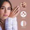 KISS Bare but Better, Press On Nails, Nail glue included, ‘Spicy’, Light Pink, Short Size, Squoval Shape, Includes 30 Nails, 2G Glue, 1 Manicure Stick, 1 Mini File(Shine)