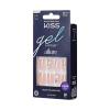 KISS Gel Fantasy Allure Press On Nails, Ready to Wear, 3D Design, Waterproof, Pink Gel Nail Glue 0.07 Oz. (2g), Manicure Stick & Mini File, 28 Count(Transformation)