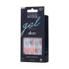 KISS Gel Fantasy Allure Press On Nails, Ready to Wear, 3D Design, Waterproof, Pink Gel Nail Glue 0.07 Oz. (2g), Manicure Stick & Mini File, 28 Count(Variation)
