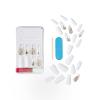 KISS Gel Fantasy Press On Nails, Nail glue included, ‘Sweet Jelly’, White, Long Size, Coffin Shape, Includes 28 Nails, 2g glue, 1 Manicure Stick, 1 Mini File(Jelly Pop)