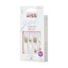 KISS Gel Fantasy Press On Nails, Nail glue included, ‘Sweet Jelly’, White, Long Size, Coffin Shape, Includes 28 Nails, 2g glue, 1 Manicure Stick, 1 Mini File(Jelly Pop)