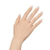 KISS Salon Acrylic French Tip Press On Nails, ‘Chic Beats’, Natural Nude, Short Squoval, Nail Kit with 28 Fake Nails, Pink Gel Nail Glue (2g), Mini Nail File, & Manicure Stick(Cashmere)