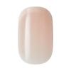 KISS Salon Acrylic French Tip Press On Nails, ‘Chic Beats’, Natural Nude, Short Squoval, Nail Kit with 28 Fake Nails, Pink Gel Nail Glue (2g), Mini Nail File, & Manicure Stick(Chic Beats)