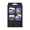 KISS Salon X-tend LED Gel Nail Kit, ‘Perk’, Beige, Medium Coffin, 30 Press On Nails, LED Soft Gel Adhesive 5 ml (0.16 US fl. oz.), LED Lamp, USB Cable, Prep Pad, Manicure Stick, & Mini Nail File(Pro LED Lamp)
