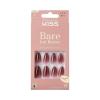 KISS Bare but Better Press On Nails Almond, ‘Chemistry’, Red, Medium Length, Nail Kit Includes 28 Sculpted Fake Nails, Pink Gel Nail Glue 2g (0.07 oz.), Manicure Stick, Mini Nail File(Chemistry)