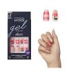 KISS Gel Fantasy Allure Press On Nails, Ready to Wear, 3D Design, Waterproof, Pink Gel Nail Glue 0.07 Oz. (2g), Manicure Stick & Mini File, 28 Count(All Yours)